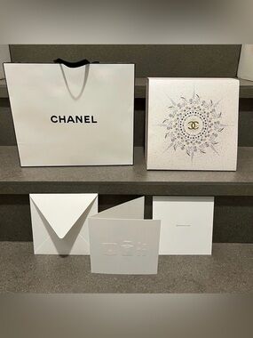 CHANEL Shopping Bag, Greeting Card + Bonus Box Cover